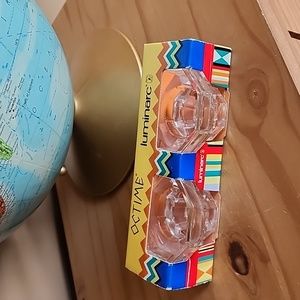 Vintage Octime Luminarc France candle holder set of 2 new in package
